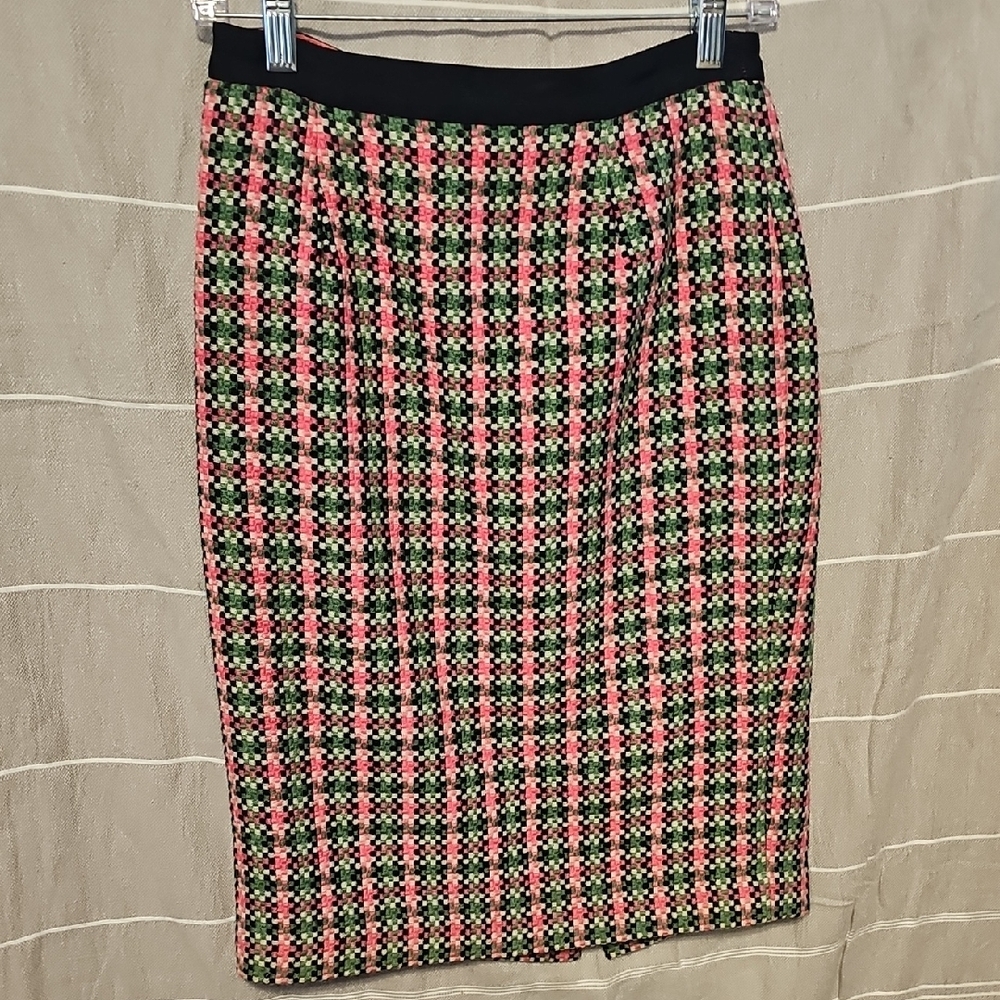 Boden Red and Black Pencil Skirt for Work